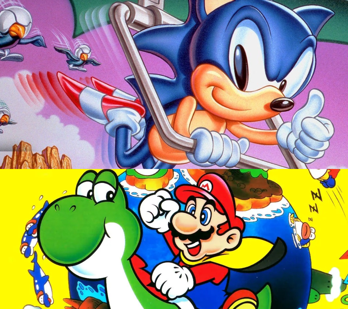 Season 12 Super Mario World vs. Sonic the Hedgehog 2 cover art